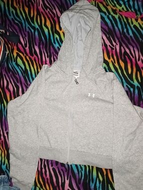 Under Armour Light Gray Women's Full-Zip Hoodie